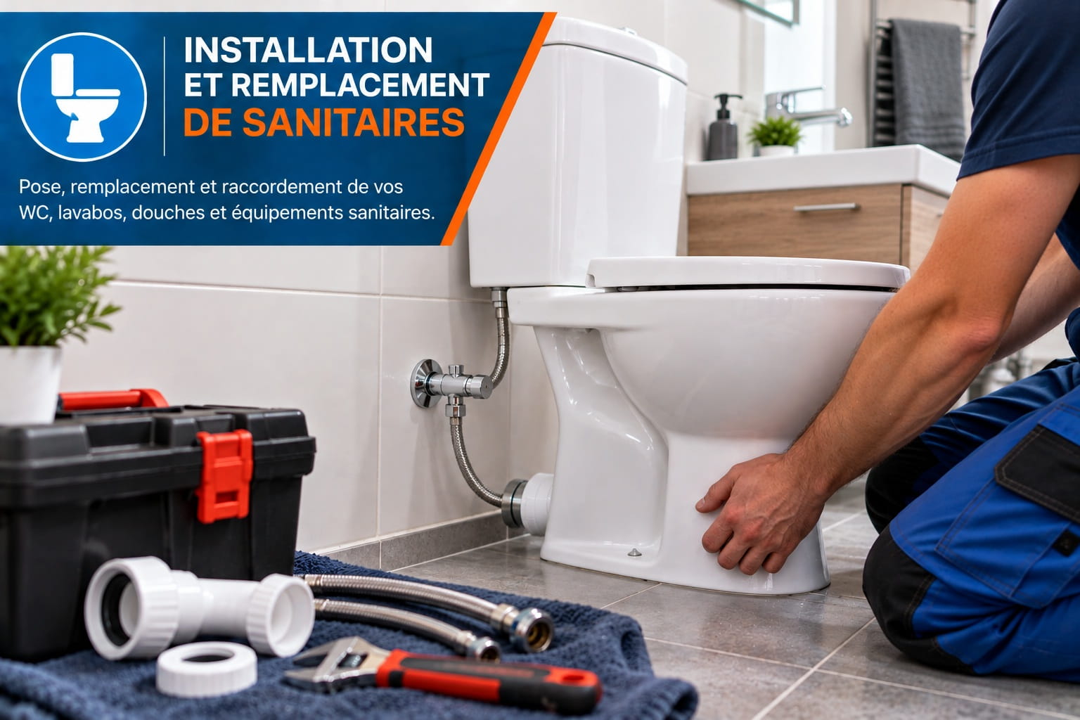 Installation et remplacement de sanitaires à Bordeaux et en Gironde – WC, lavabos et équipements sanitaires