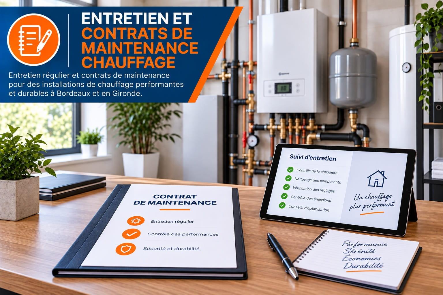 Entretien et contrats de maintenance chauffage à Bordeaux et en Gironde